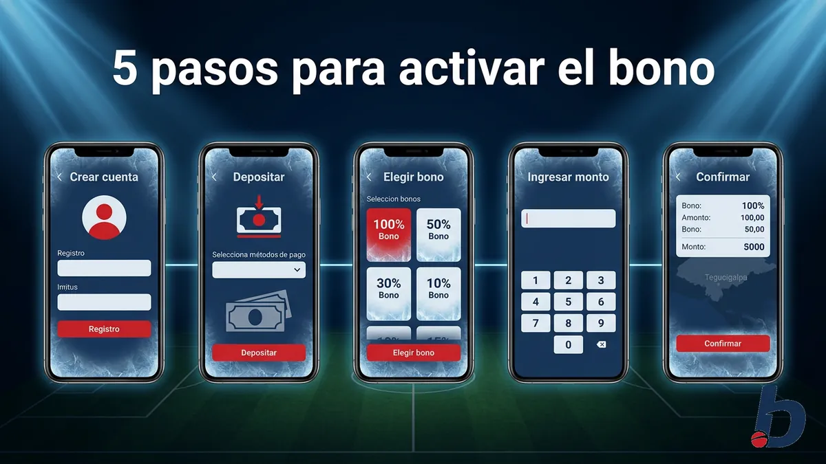 Pasos para activar el código promocional de Betcris en Honduras en el Cajero en Línea