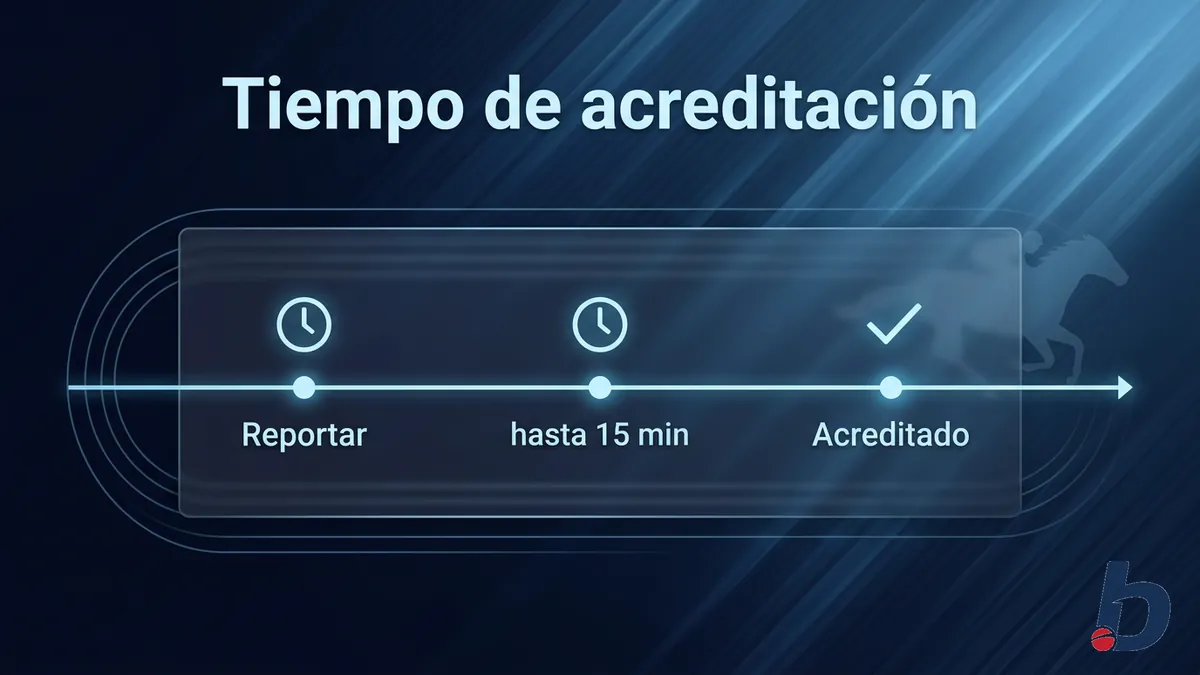 Línea de tiempo del proceso de acreditación de un depósito en Betcris Honduras